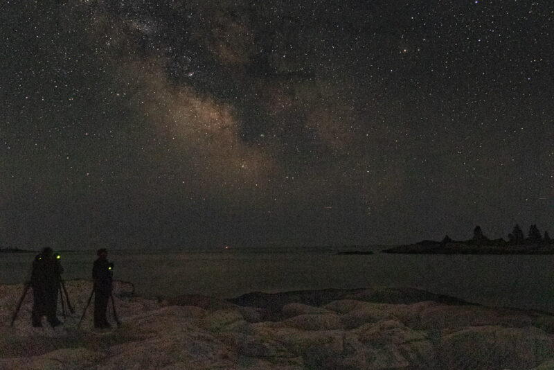 Astro photography at Schoodic Point, Maine