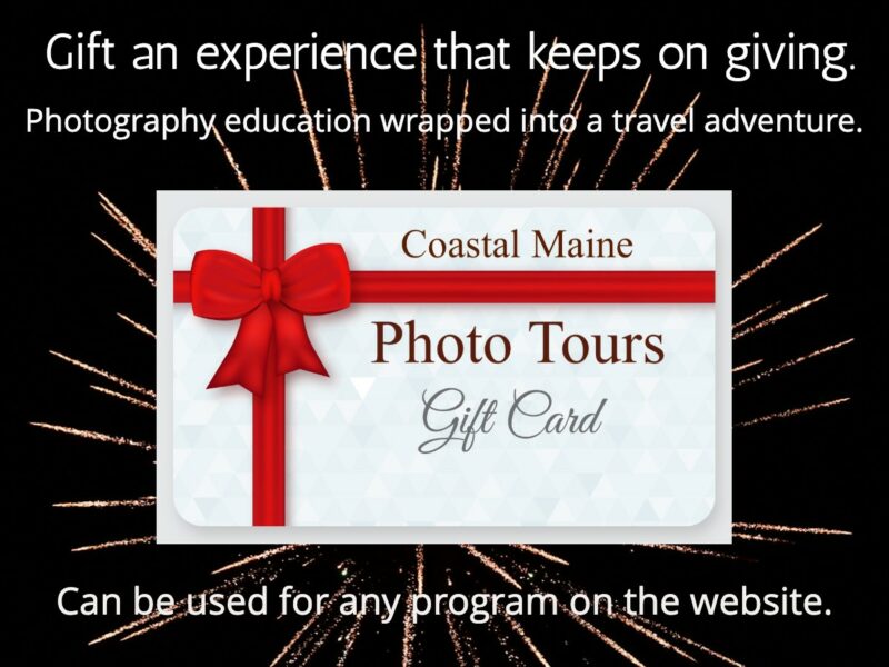 GIFT A MAINE PHOTOGRAPHY EXPERIENCE.