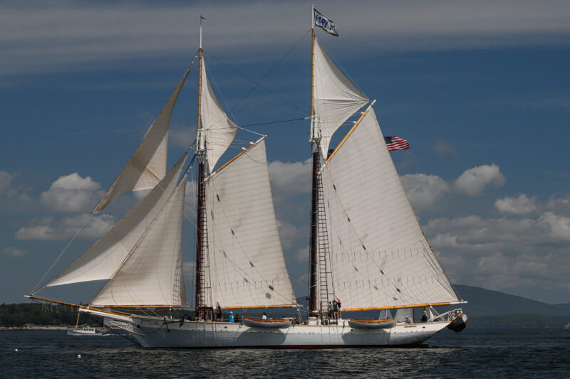 Schooner Mary Day on Penobscot Bay. 