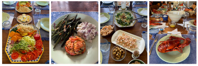 Four meals on the yoga + photo retreat.