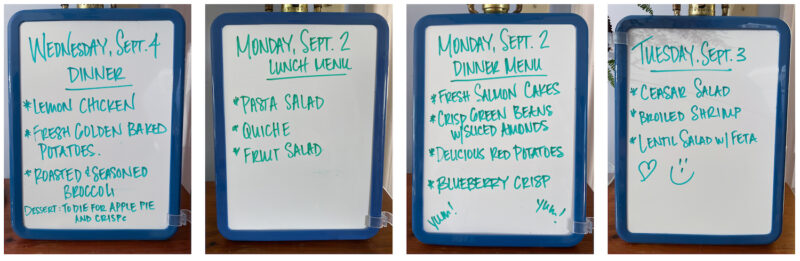 Meal descriptions from last year's yoga + photo retreat.