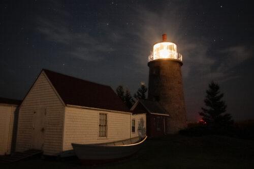 Monhegan Island Light was established in 1824 and is the second highest lighthouse in Maine. Our photography workshop will explore after dark. 