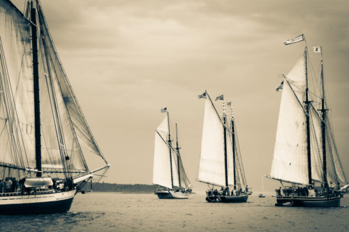 schooners during the 2018 great schooner race
